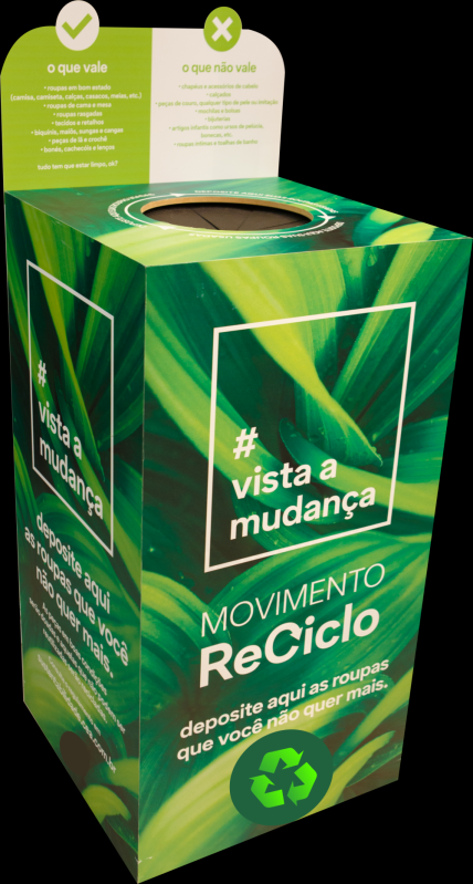 Coletor para Lixo Reciclável Preços Itapecerica da Serra - Coletor de Material Descartável Personalizado
